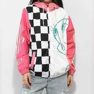 Members Only x Looney Tunes | Tweety Bird Windbreaker Jacket | White-Multi